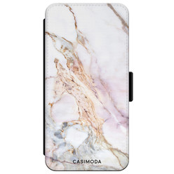 Casimoda iPhone XR flipcase - Parelmoer marmer