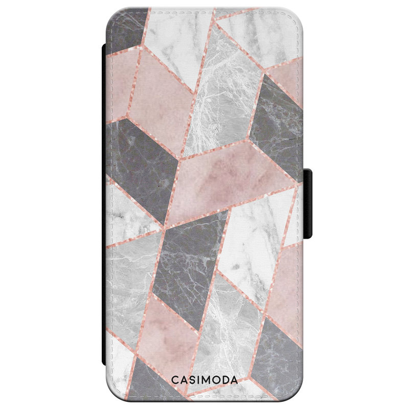 Casimoda iPhone XR flipcase - Stone grid