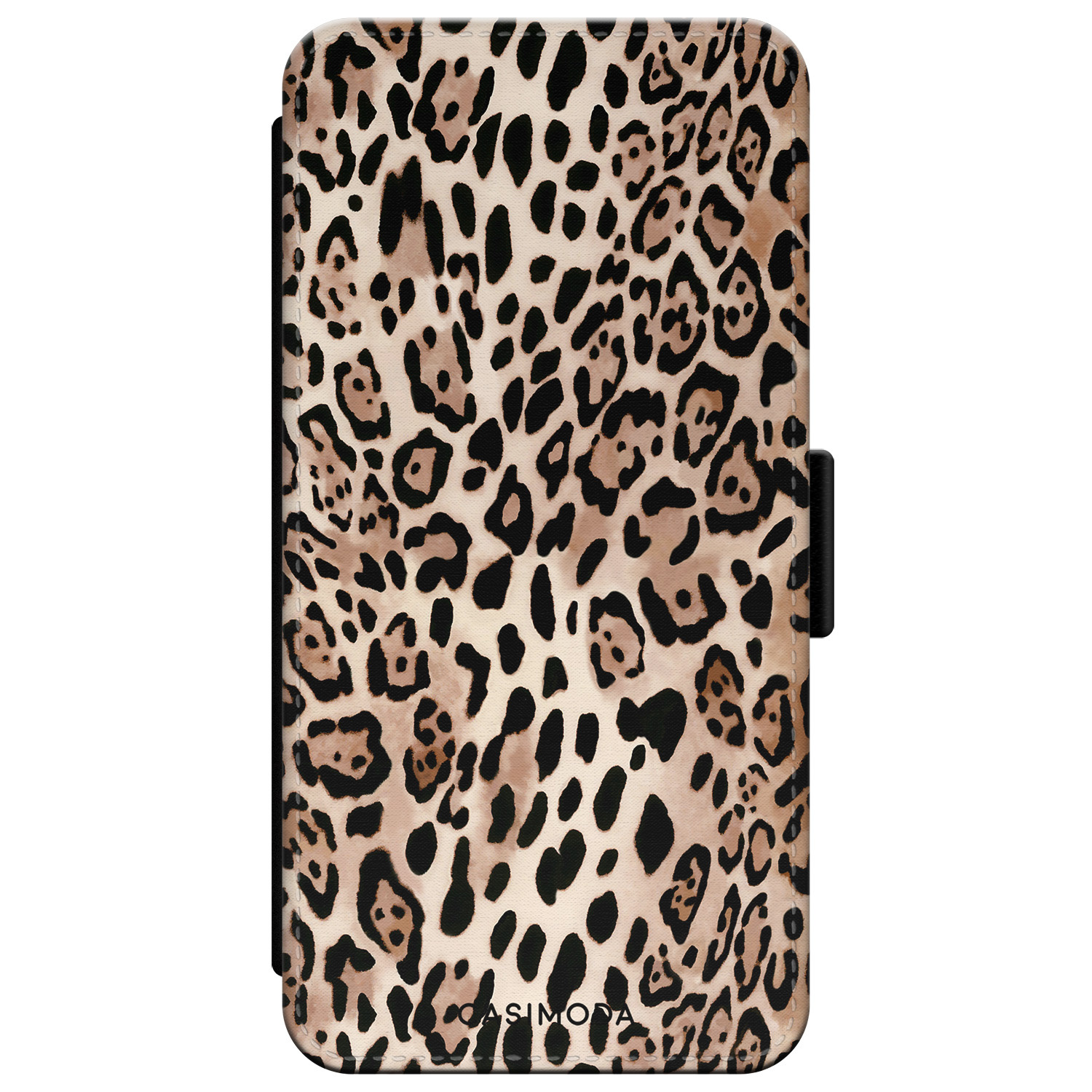 iPhone XR flipcase Luipaard print