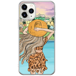 Casimoda iPhone 11 Pro hoesje - Sunset girl