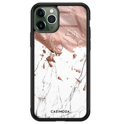 Casimoda iPhone 11 Pro Max glazen hardcase - Marble splash