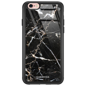 Casimoda iPhone 6/6s glazen hardcase - Marmer zwart
