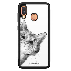 Casimoda Samsung Galaxy A40 hoesje - Peekaboo