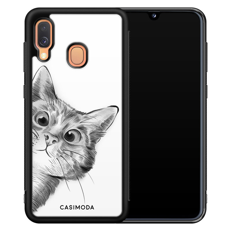 Casimoda Samsung Galaxy A40 hoesje - Peekaboo