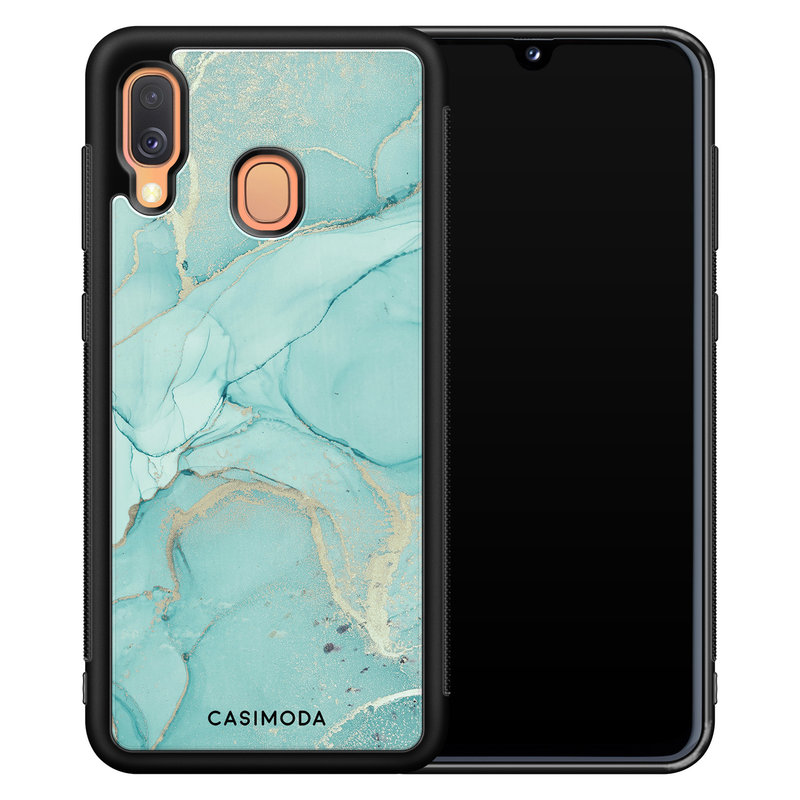 Casimoda Samsung Galaxy A40 hoesje - Touch of mint