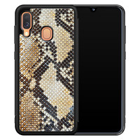 Casimoda Samsung Galaxy A40 hoesje - Golden snake