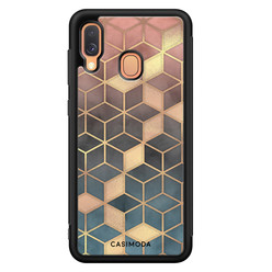 Casimoda Samsung Galaxy A40 hoesje - Cubes art