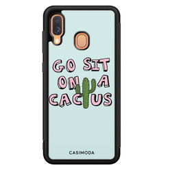 Casimoda Samsung Galaxy A40 hoesje - Go sit on a cactus