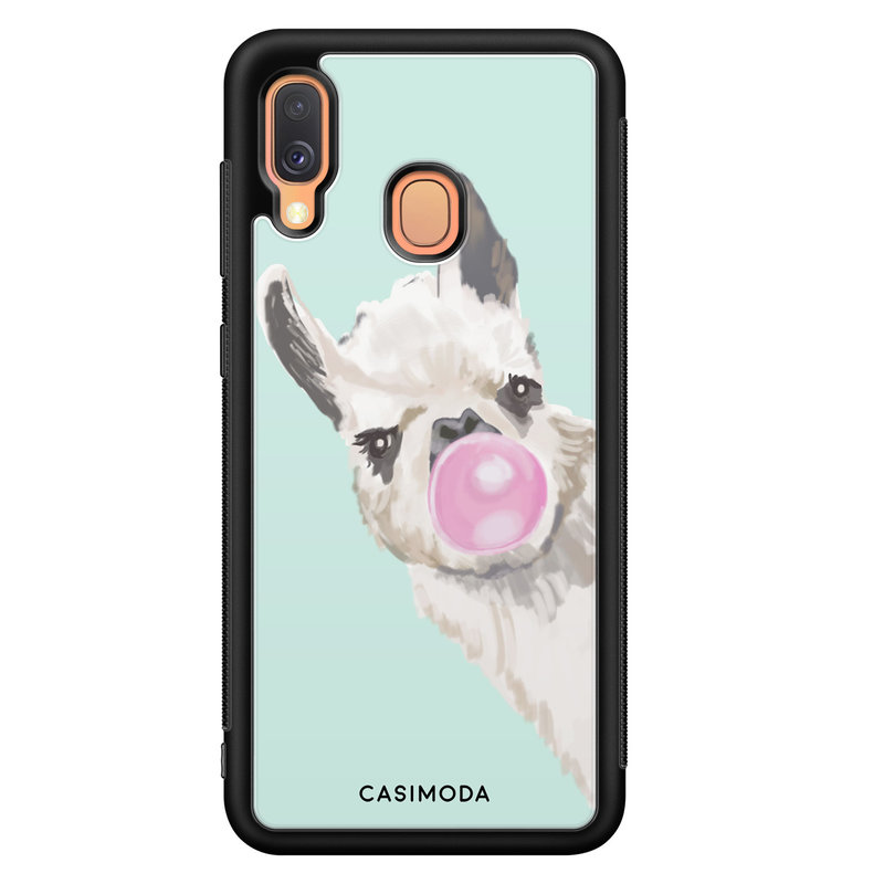 Casimoda Samsung Galaxy A40 hoesje - Retro lama