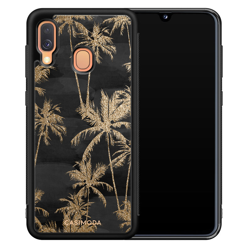 Casimoda Samsung Galaxy A40 hoesje - Palmbomen