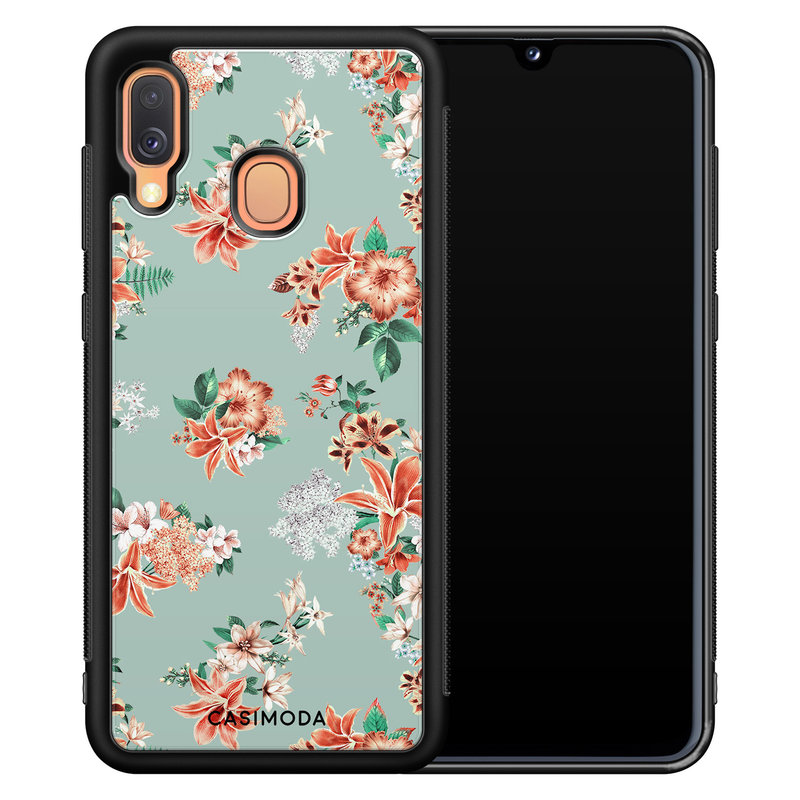 Casimoda Samsung Galaxy A40 hoesje - Lovely flowers