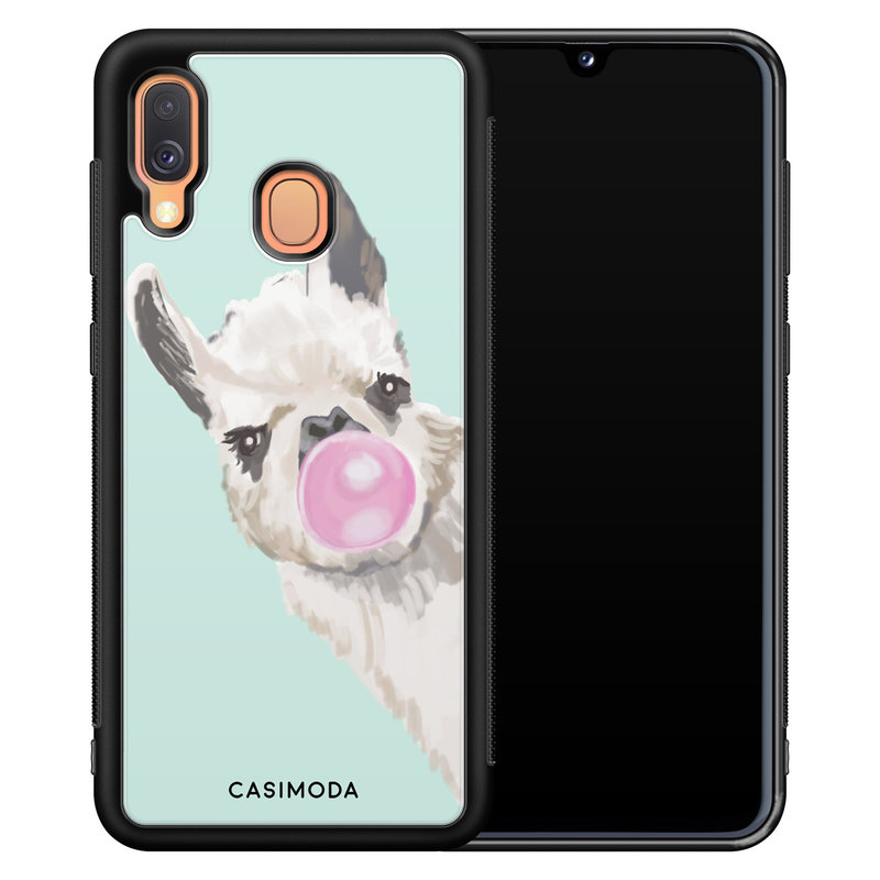 Casimoda Samsung Galaxy A40 hoesje - Retro lama