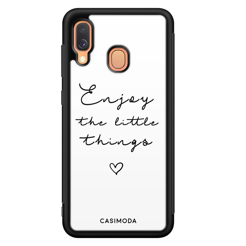 Casimoda Samsung Galaxy A40 hoesje - Enjoy life