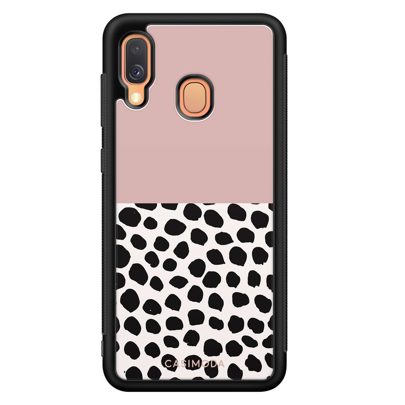 Casimoda Samsung Galaxy A40 hoesje - Pink dots