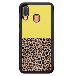 Casimoda Samsung Galaxy A40 hoesje - Luipaard geel