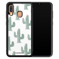 Casimoda Samsung Galaxy A40 hoesje - Cactus print