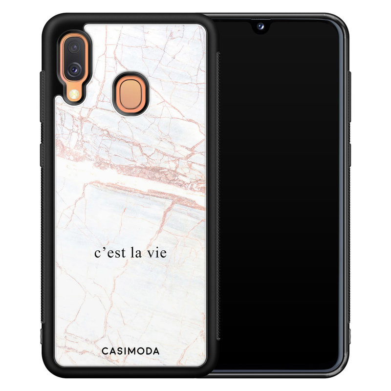 Casimoda Samsung Galaxy A40 hoesje - C'est la vie