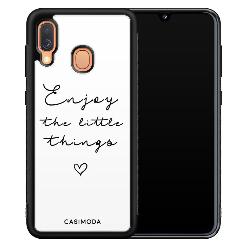 Casimoda Samsung Galaxy A40 hoesje - Enjoy life