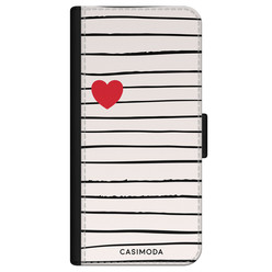 Casimoda iPhone 11 flipcase - Heart stripes