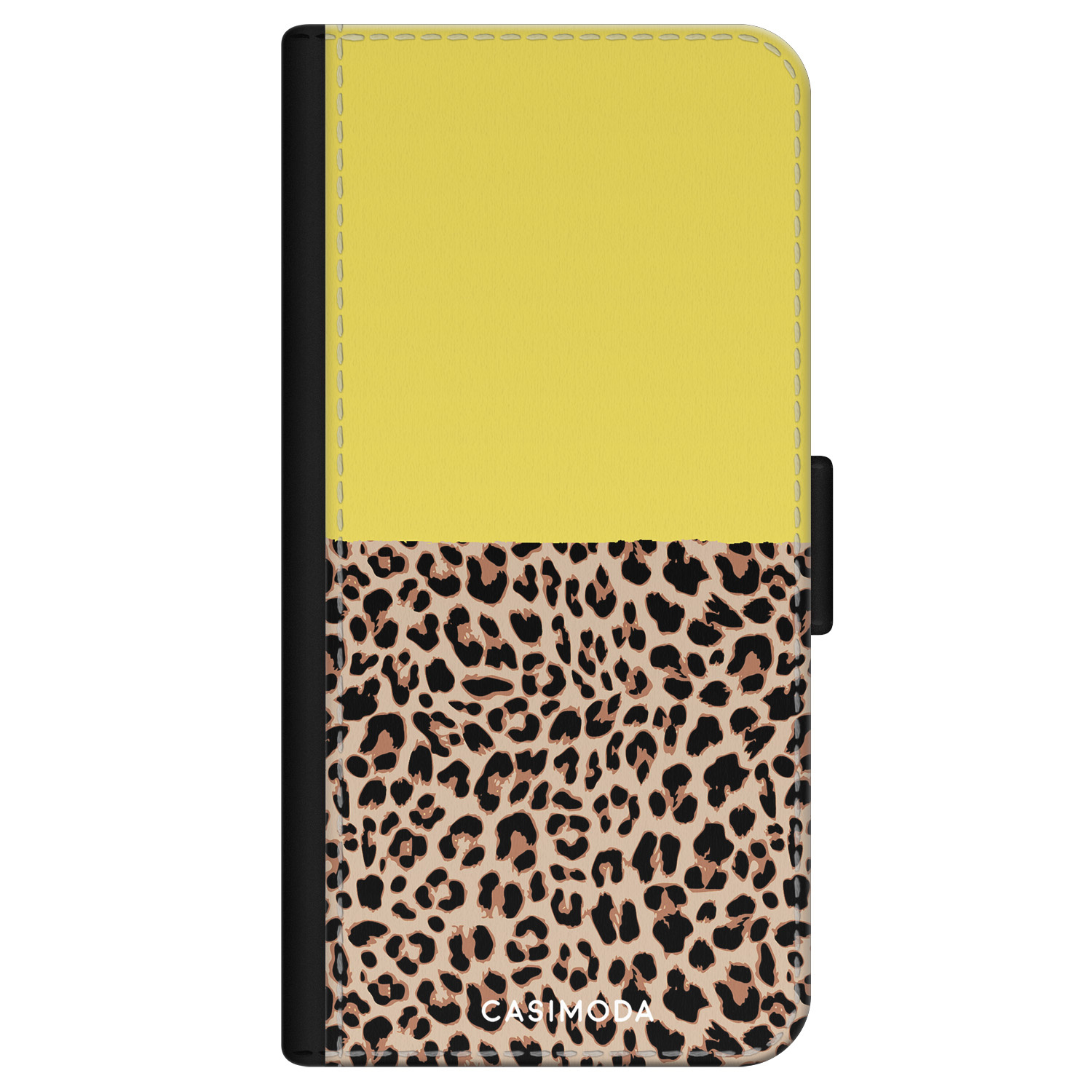 iPhone 11 flipcase - Luipaard geel