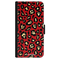 Casimoda iPhone 11 flipcase - Luipaard rood