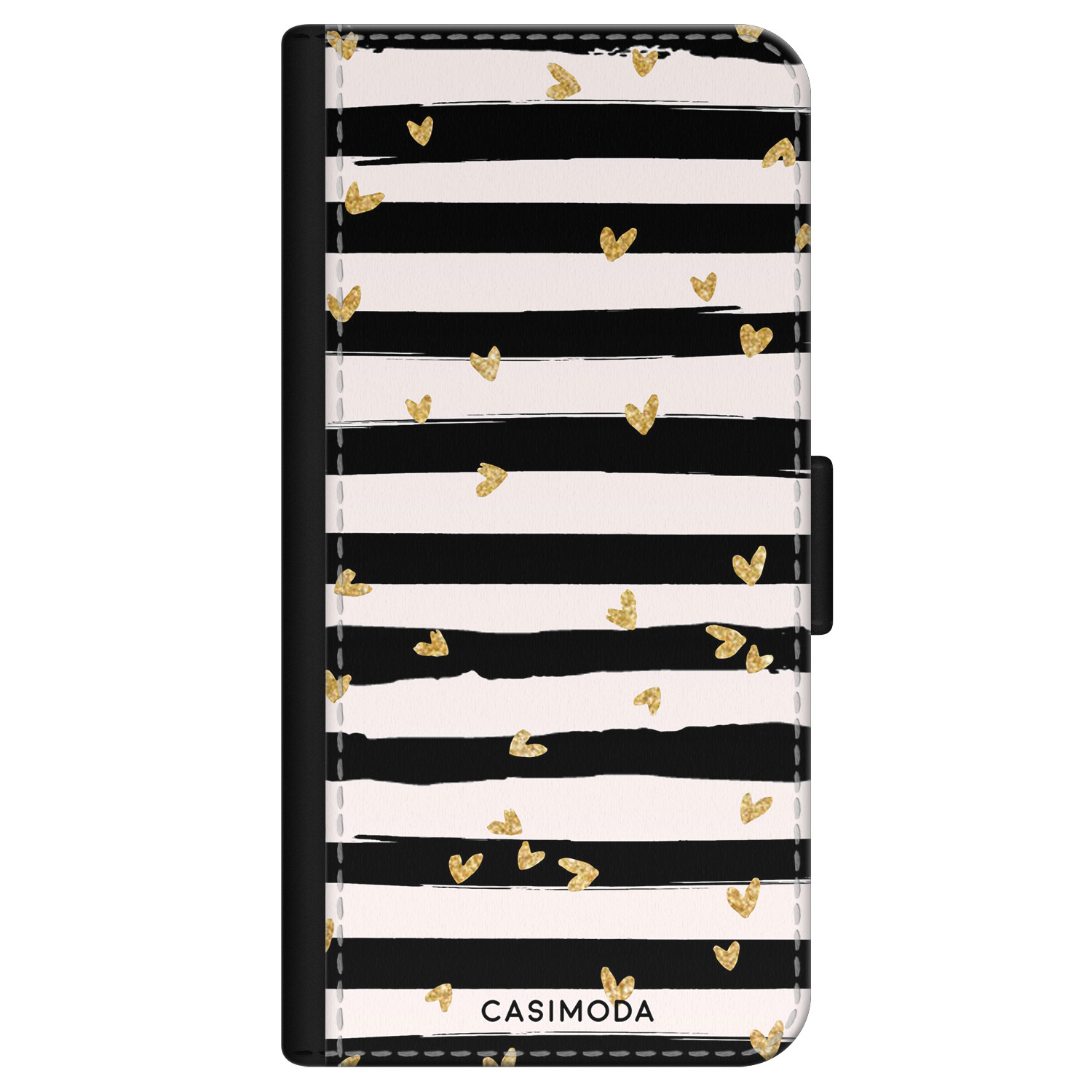 iPhone 11 flipcase - Hart & streepjes