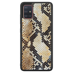 Casimoda Samsung Galaxy A51 hoesje - Golden snake