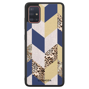 Casimoda Samsung Galaxy A51 hoesje - Blue leo wild
