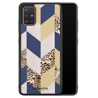 Casimoda Samsung Galaxy A51 hoesje - Blue leo wild