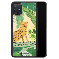 Casimoda Samsung Galaxy A51 hoesje - Jungle luipaard