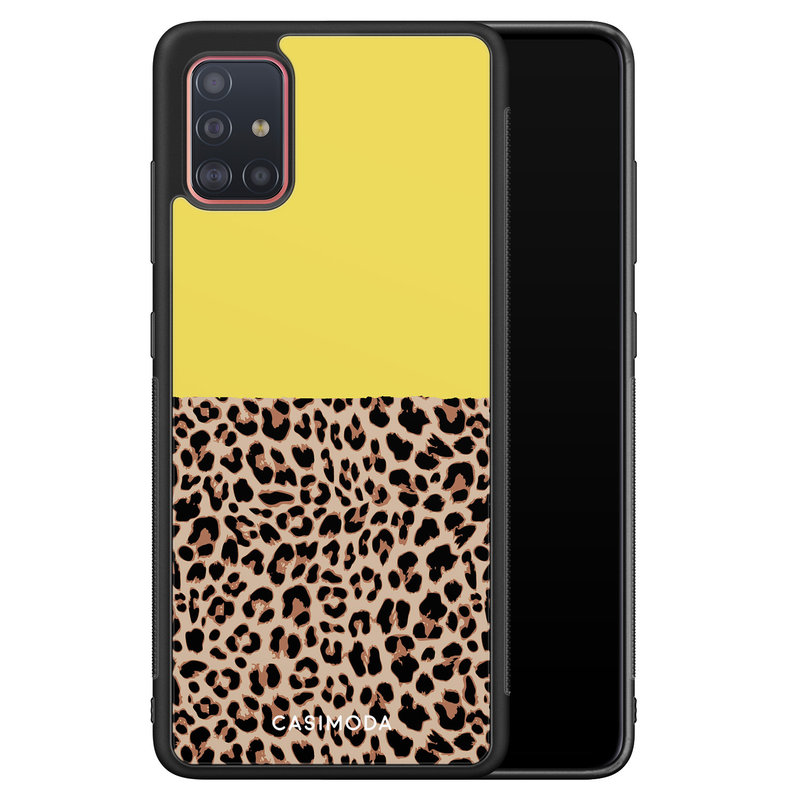 Casimoda Samsung Galaxy A51 hoesje - Luipaard geel