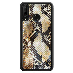 Casimoda Huawei P30 Lite hoesje - Golden snake