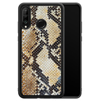 Casimoda Huawei P30 Lite hoesje - Golden snake