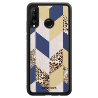 Casimoda Huawei P30 Lite hoesje - Blue leo wild