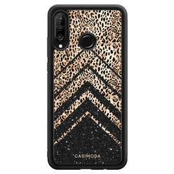 Casimoda Huawei P30 Lite hoesje - Chevron luipaard