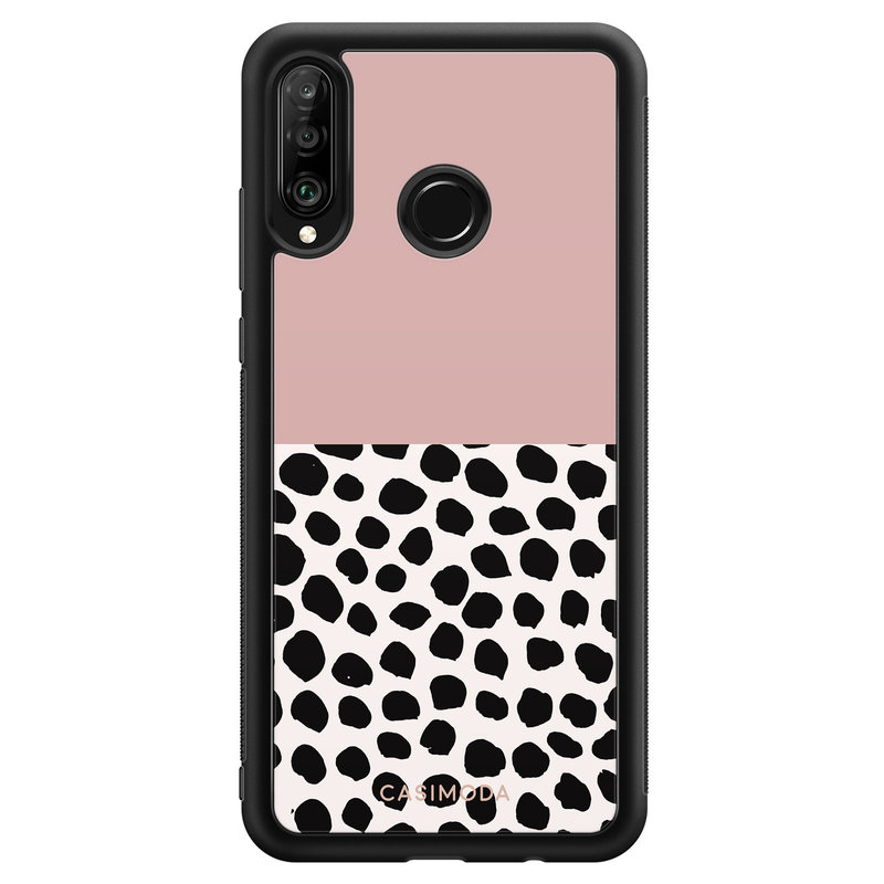 Casimoda Huawei P30 Lite hoesje - Pink dots