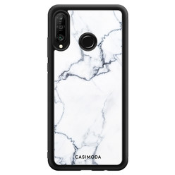 Casimoda Huawei P30 Lite hoesje - Marmer grijs