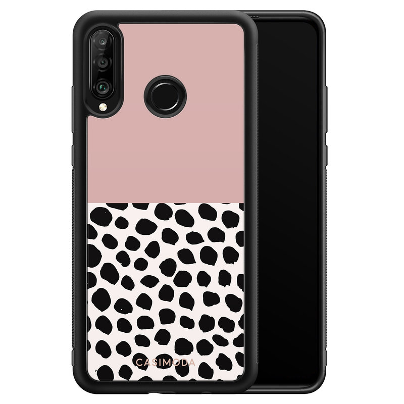 Casimoda Huawei P30 Lite hoesje - Pink dots