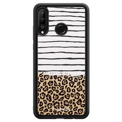 Casimoda Huawei P30 Lite hoesje - Leopard lines