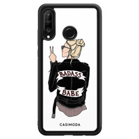 Casimoda Huawei P30 Lite hoesje - Badass babe blondine