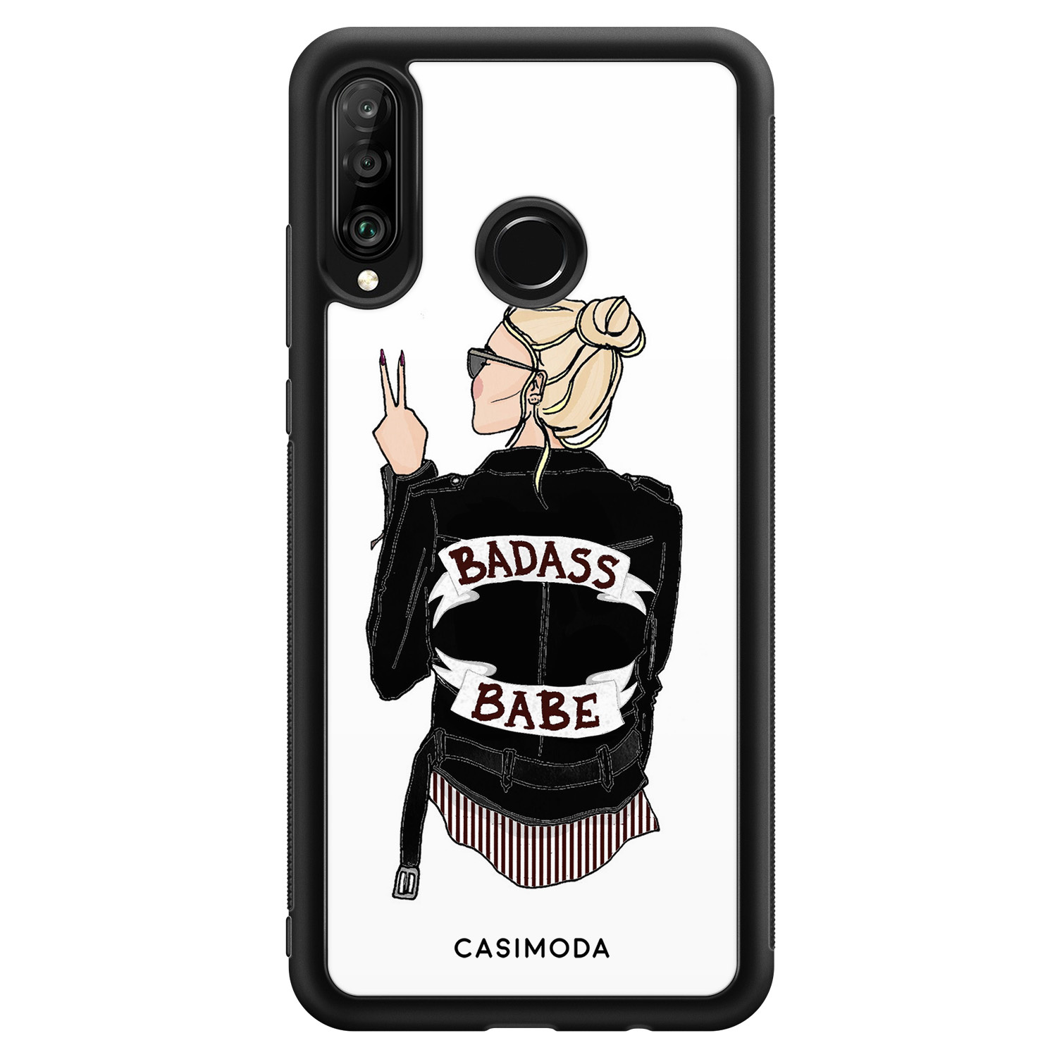 Huawei P30 Lite hoesje - Badass babe blondine