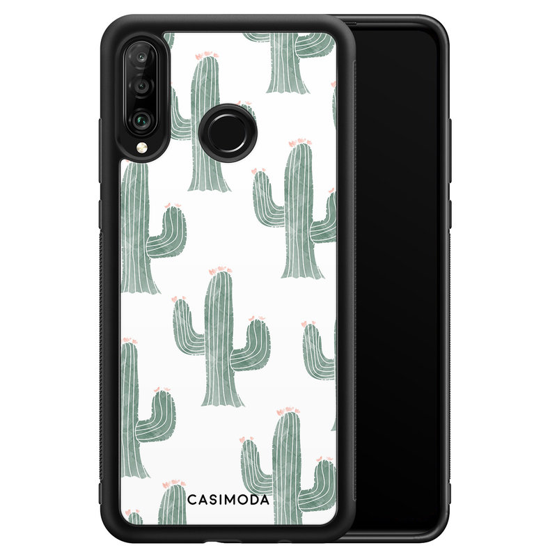 Casimoda Huawei P30 Lite hoesje - Cactus print