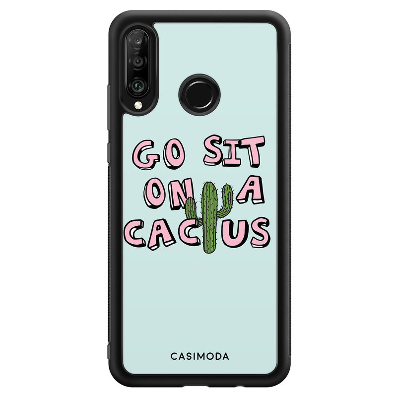 Casimoda Huawei P30 Lite hoesje - Go sit on a cactus