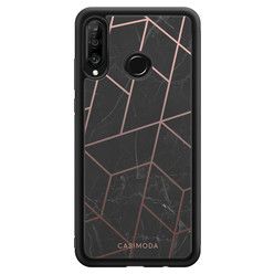 Casimoda Huawei P30 Lite hoesje - Marble grid