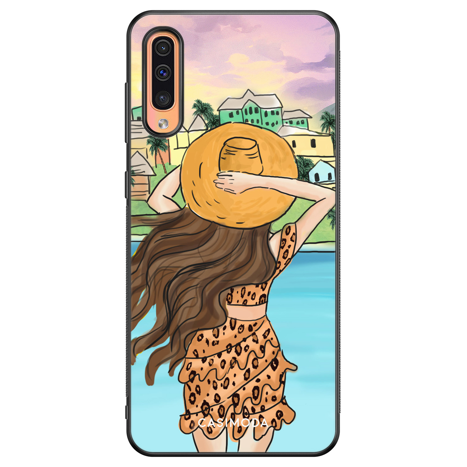 Samsung Galaxy A50 A30s hoesje Sunset girl