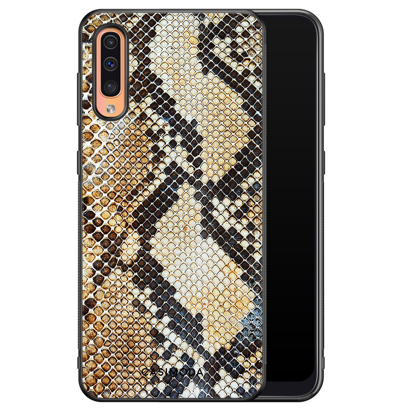 Casimoda Samsung Galaxy A50/A30s hoesje - Golden snake