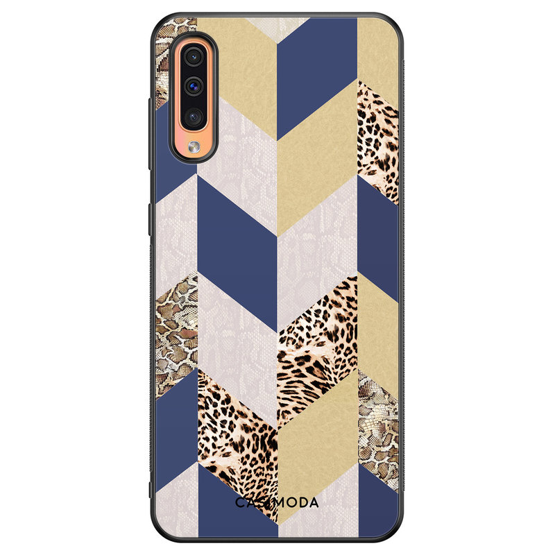 Casimoda Samsung Galaxy A50/A30s hoesje - Blue leo wild