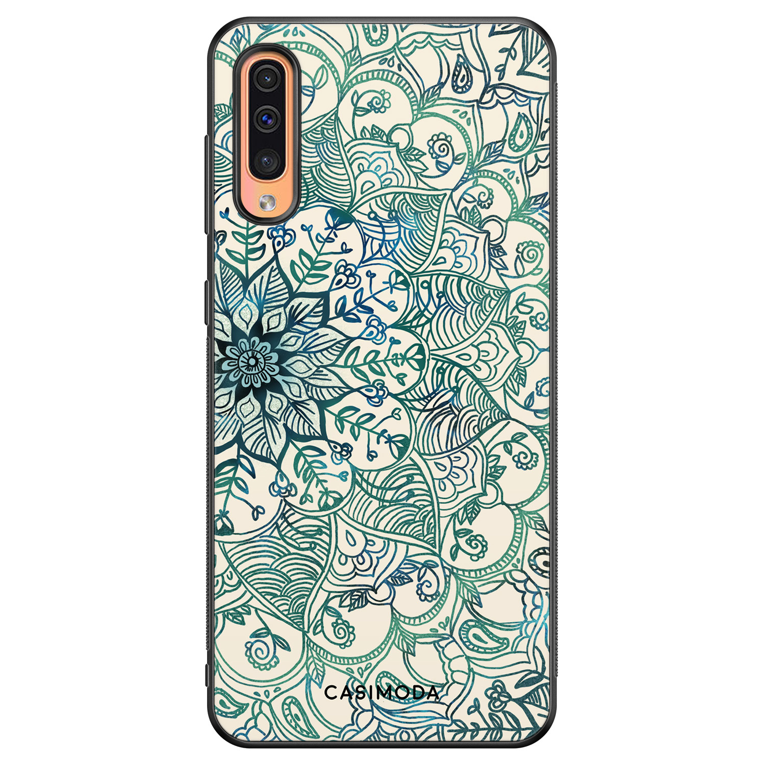 Samsung Galaxy A50 A30s hoesje Mandala blauw