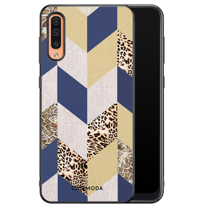 Casimoda Samsung Galaxy A50/A30s hoesje - Blue leo wild