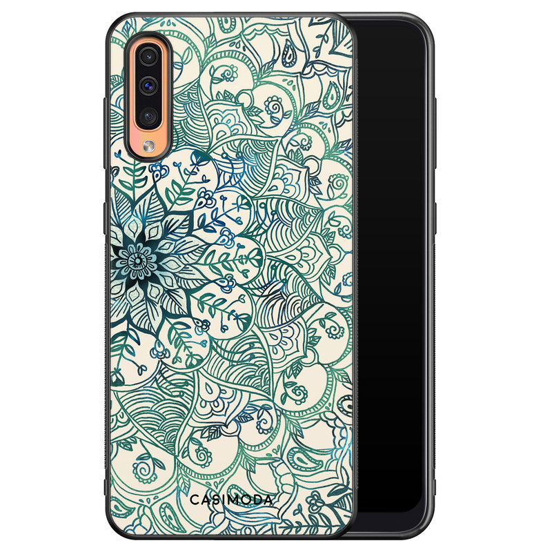 Casimoda Samsung Galaxy A50/A30s hoesje - Mandala blauw